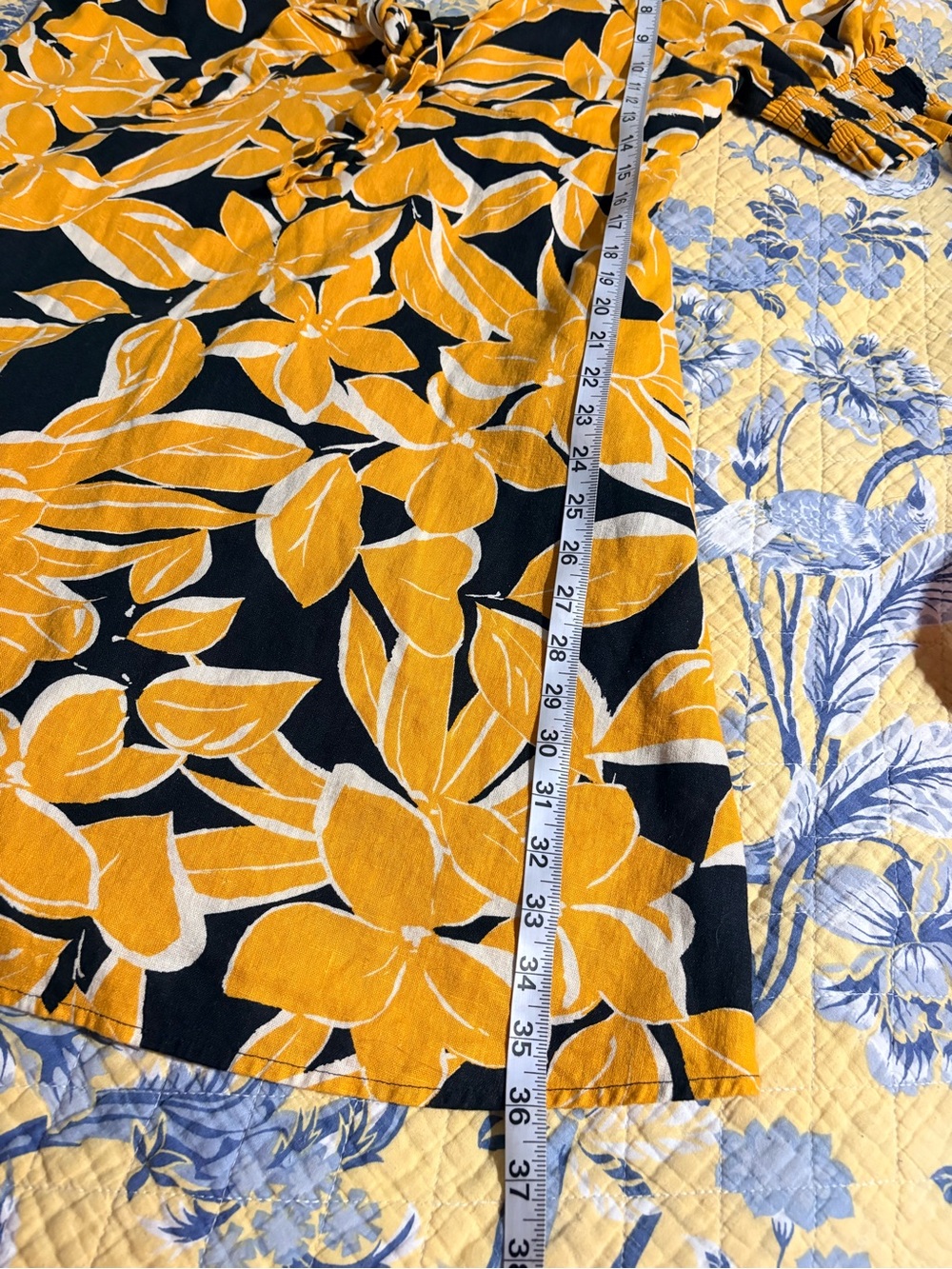 Who What Wear Yellow and Black Floral Midi Dress Sz XL - Picture 8 of 11